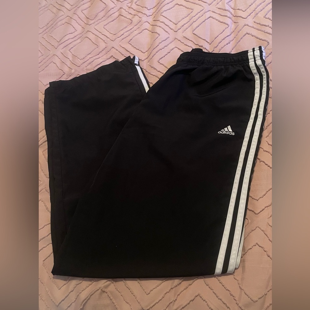 Adidas Black Track Pants Large Unisex